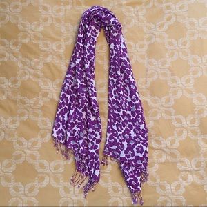 Old Navy Purple Floral Scarf